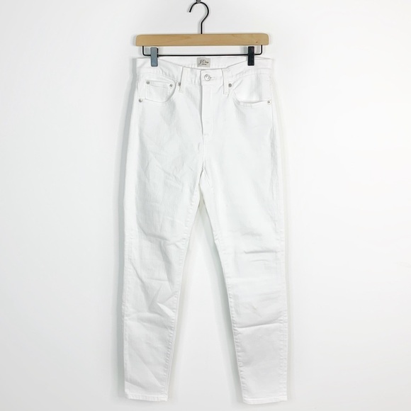 J. Crew Toothpick White Skinny Leg Denim Jeans 28 - Picture 1 of 10